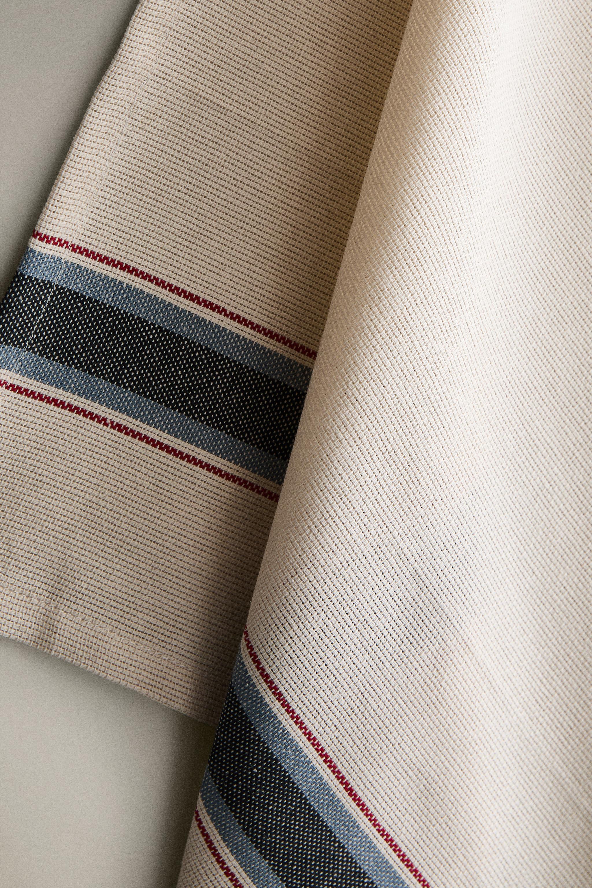 STRIPED COTTON KITCHEN TOWEL